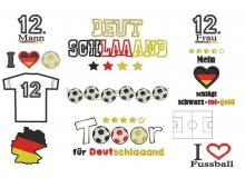 Stickserie - DEUTSCHLAAAND - Fußball